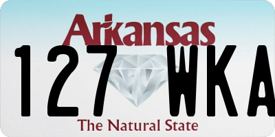 AR license plate 127WKA
