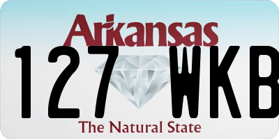 AR license plate 127WKB
