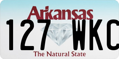 AR license plate 127WKC