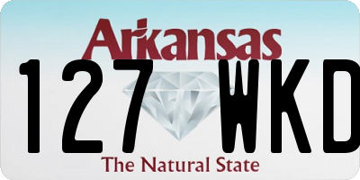 AR license plate 127WKD