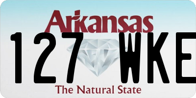 AR license plate 127WKE