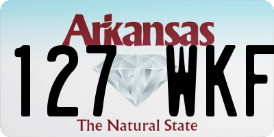 AR license plate 127WKF