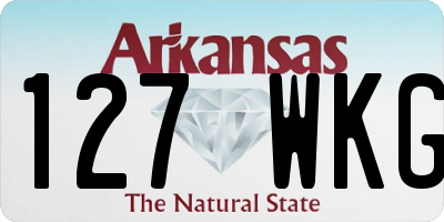 AR license plate 127WKG