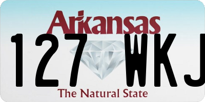 AR license plate 127WKJ
