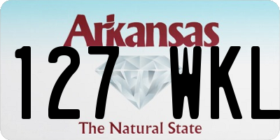 AR license plate 127WKL