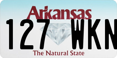 AR license plate 127WKN