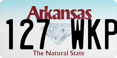 AR license plate 127WKP