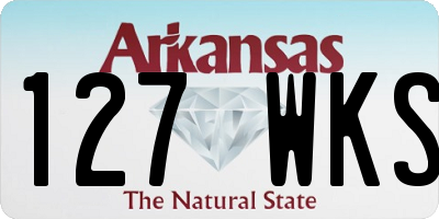 AR license plate 127WKS