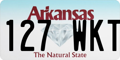 AR license plate 127WKT