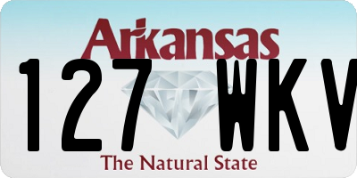 AR license plate 127WKV