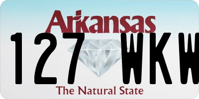 AR license plate 127WKW