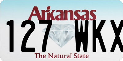 AR license plate 127WKX
