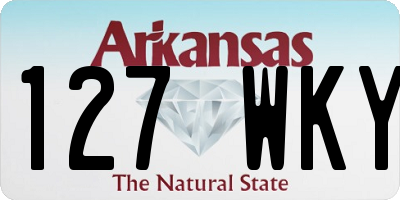 AR license plate 127WKY