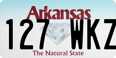 AR license plate 127WKZ