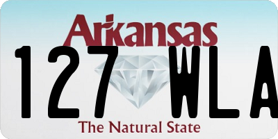 AR license plate 127WLA