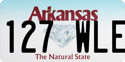 AR license plate 127WLE