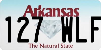 AR license plate 127WLF
