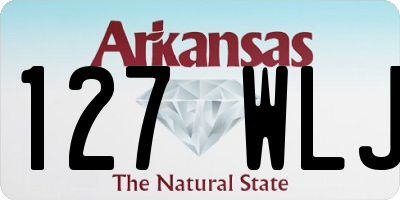 AR license plate 127WLJ