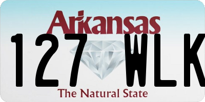 AR license plate 127WLK