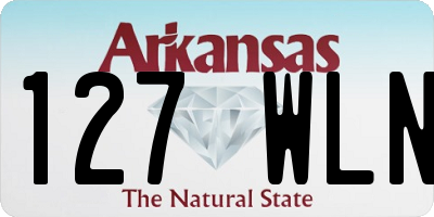 AR license plate 127WLN
