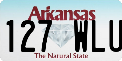 AR license plate 127WLU