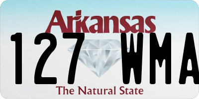 AR license plate 127WMA