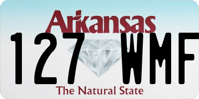 AR license plate 127WMF