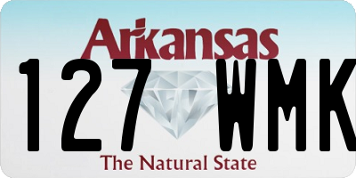AR license plate 127WMK