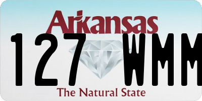 AR license plate 127WMM