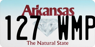 AR license plate 127WMP