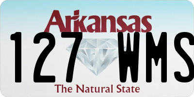AR license plate 127WMS