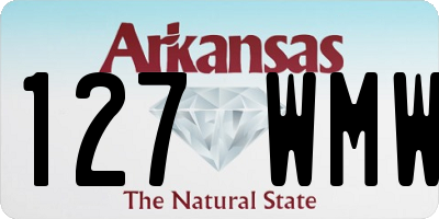 AR license plate 127WMW