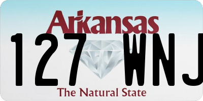 AR license plate 127WNJ