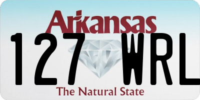 AR license plate 127WRL