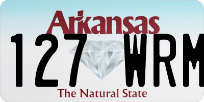 AR license plate 127WRM
