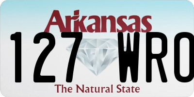 AR license plate 127WRO