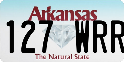 AR license plate 127WRR