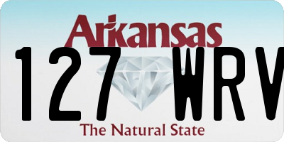 AR license plate 127WRV