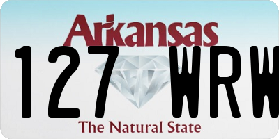 AR license plate 127WRW