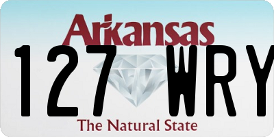 AR license plate 127WRY