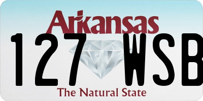 AR license plate 127WSB