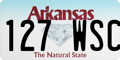 AR license plate 127WSC