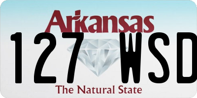 AR license plate 127WSD