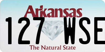 AR license plate 127WSE