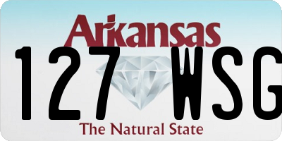 AR license plate 127WSG