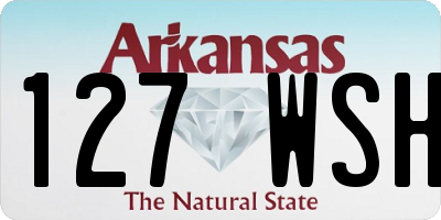 AR license plate 127WSH