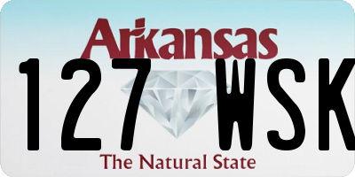 AR license plate 127WSK