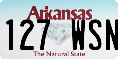 AR license plate 127WSN