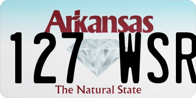 AR license plate 127WSR