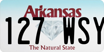 AR license plate 127WSY